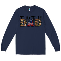 Navy fathers day Long Sleeve Tee - Artiststas