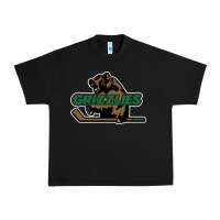 Black utah grizzlies Urban Heavy Tee - linhVisuals