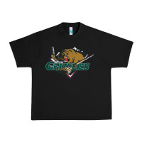 Black utah grizzlies Urban Heavy Tee - linhVisuals
