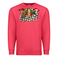 Cardinal Christmas heifers front view Premium Sweatshirt - RanaPortraitStore