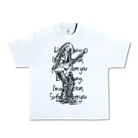 White michael schenker müsïc Urban Heavy Tee - linhVisuals