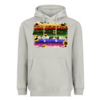 Moon Dust serape sunflowers leopard cowhide background Heavyweight Hoodie - RanaPortraitStore