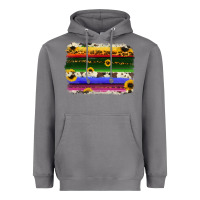 Storm serape sunflowers leopard cowhide background Heavyweight Hoodie - RanaPortraitStore