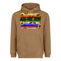 Toasted Coconut serape sunflowers leopard cowhide background Heavyweight Hoodie - RanaPortraitStore