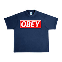 Navy obey Urban Heavy Tee - linhVisuals