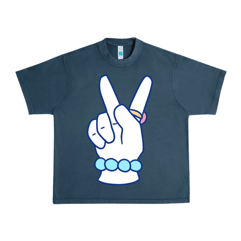 Girl Peace Sign Urban Heavy Tee by linhVisuals | Teevron