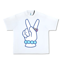 White girl peace sign Urban Heavy Tee - linhVisuals
