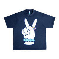 Girl Peace Sign Urban Heavy Tee | Teevron