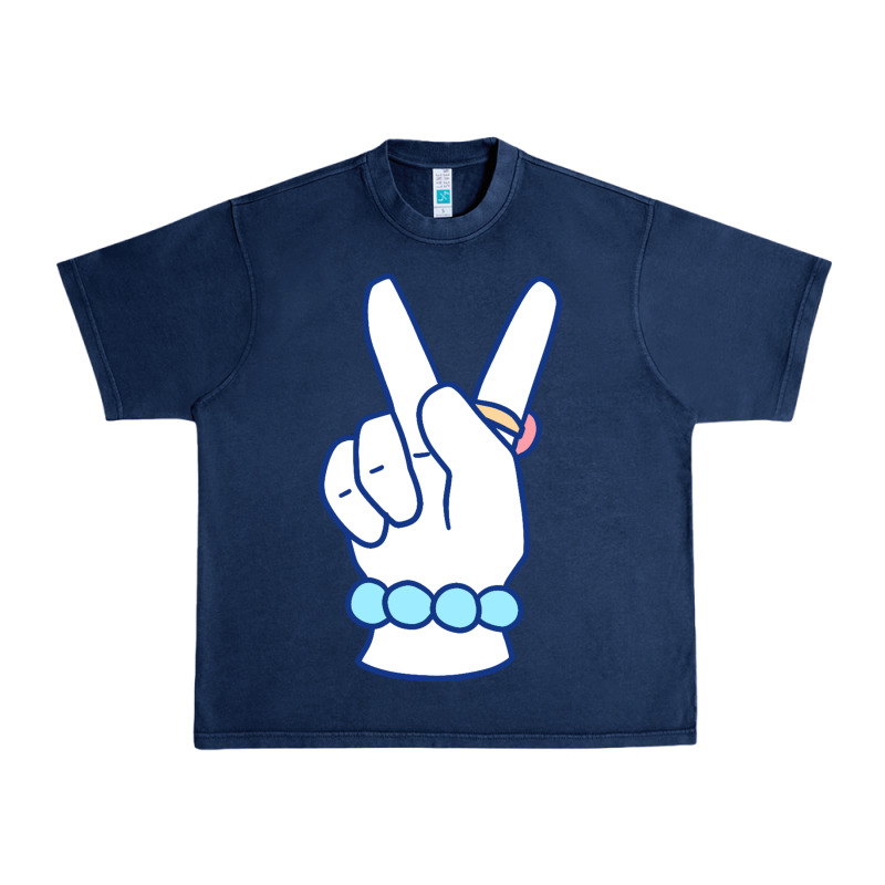 Girl Peace Sign Urban Heavy Tee by linhVisuals | Teevron