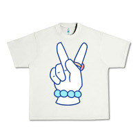 Pistachio girl peace sign Urban Heavy Tee - linhVisuals