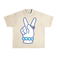 Sandshell girl peace sign Urban Heavy Tee - linhVisuals