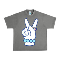 Tornado girl peace sign Urban Heavy Tee - linhVisuals