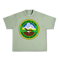 Oil Green great seal of the muscogee nation Urban Heavy Tee - linhVisuals