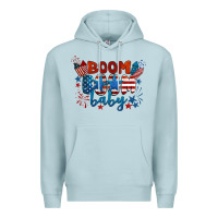 Blue Mist boom boom baby 4th of july Premium Hoodie - BarkalooDesign