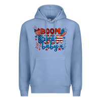 Colony Blue boom boom baby 4th of july Premium Hoodie - BarkalooDesign