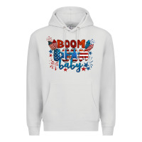Dove Grey boom boom baby 4th of july Premium Hoodie - BarkalooDesign