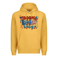 Mustard boom boom baby 4th of july Premium Hoodie - BarkalooDesign