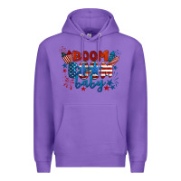 Purple boom boom baby 4th of july Premium Hoodie - BarkalooDesign