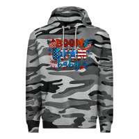 Slate Camo boom boom baby 4th of july Premium Hoodie - BarkalooDesign