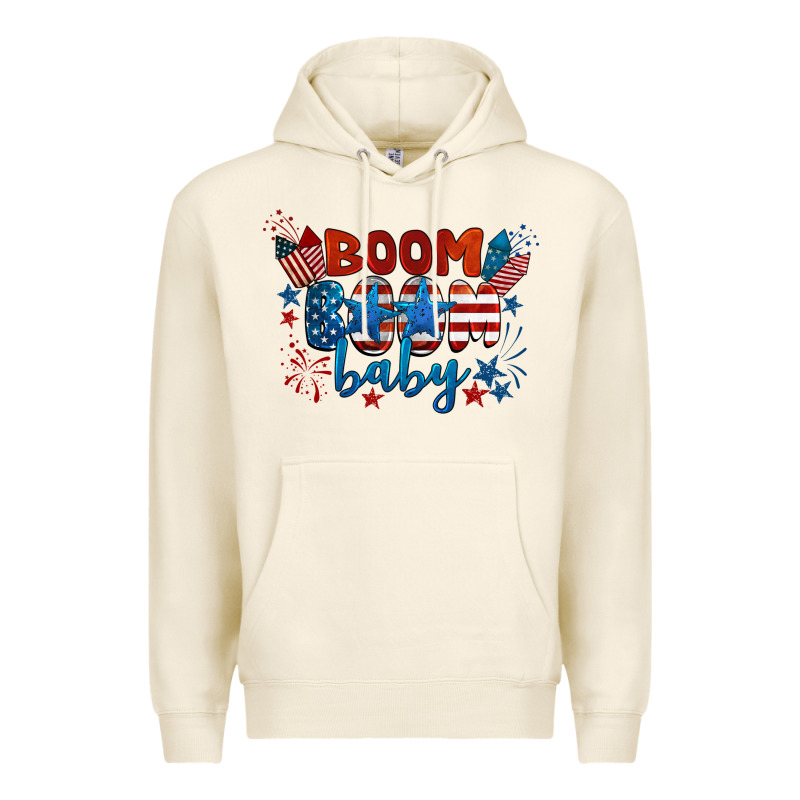 Boom Boom Baby 4th Of July Premium Hoodie by BarkalooDesign | Teevron