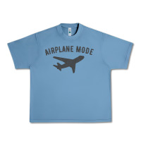 Pebble Blue airplane mode funny traveling design with flying plane Urban Heavy Tee - linhVisuals