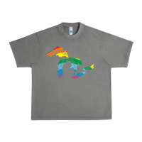 Tornado all michigan great lakes rainbow colors Urban Heavy Tee - linhVisuals