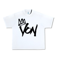 White KING VON Urban Heavy Tee - linhVisuals