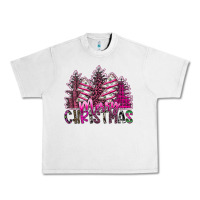 Lunar Rock Merry Christmas pink  trees Urban Heavy Tee - CowhideDigitalArt