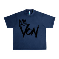 Navy KING VON Urban Heavy Tee - linhVisuals