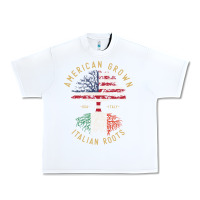 White american grown italian roots italy flag vintage tree Urban Heavy Tee - linhVisuals