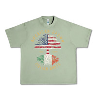 Oil Green american grown italian roots italy flag vintage tree Urban Heavy Tee - linhVisuals