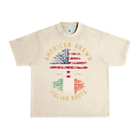 Sandshell american grown italian roots italy flag vintage tree Urban Heavy Tee - linhVisuals