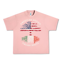 Salmon american grown italian roots usa italy flag tree Urban Heavy Tee - linhVisuals