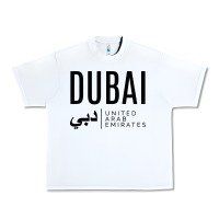 White dubai united arab emirates Urban Heavy Tee - linhVisuals