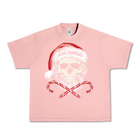 Salmon bah humbug skull santa hat christmas funny quote Urban Heavy Tee - linhVisuals