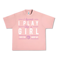 Salmon basketball gifts for girls i know i play like a girl try to keep up in Urban Heavy Tee - linhVisuals