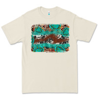 Bone cowhide gemstone leather background Premium Tee - FaDigitalArtStudio