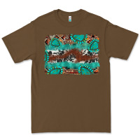Cacao cowhide gemstone leather background Premium Tee - FaDigitalArtStudio