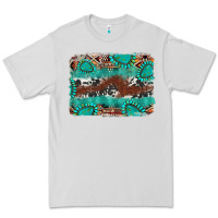 Dove Grey cowhide gemstone leather background Premium Tee - FaDigitalArtStudio