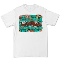 White cowhide gemstone leather background Premium Tee - FaDigitalArtStudio