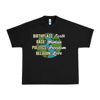 Black birthplace earth race human politics freedom religion love equality al Urban Heavy Tee - linhVisuals