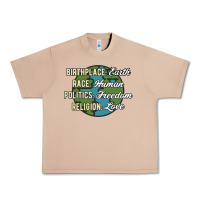Burro birthplace earth race human politics freedom religion love equality al Urban Heavy Tee - linhVisuals