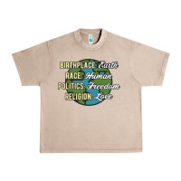 French Oak birthplace earth race human politics freedom religion love equality al Urban Heavy Tee - linhVisuals