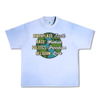 Grape Ice birthplace earth race human politics freedom religion love equality al Urban Heavy Tee - linhVisuals