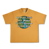 Peanut Butter birthplace earth race human politics freedom religion love equality al Urban Heavy Tee - linhVisuals