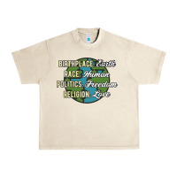 Sandshell birthplace earth race human politics freedom religion love equality al Urban Heavy Tee - linhVisuals