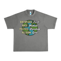 Tornado birthplace earth race human politics freedom religion love equality al Urban Heavy Tee - linhVisuals
