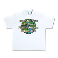 White birthplace earth race human politics freedom religion love equality al Urban Heavy Tee - linhVisuals