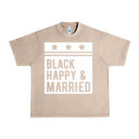 French Oak black happy & married funny wedding gifts Urban Heavy Tee - linhVisuals