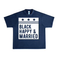 Navy black happy & married funny wedding gifts Urban Heavy Tee - linhVisuals